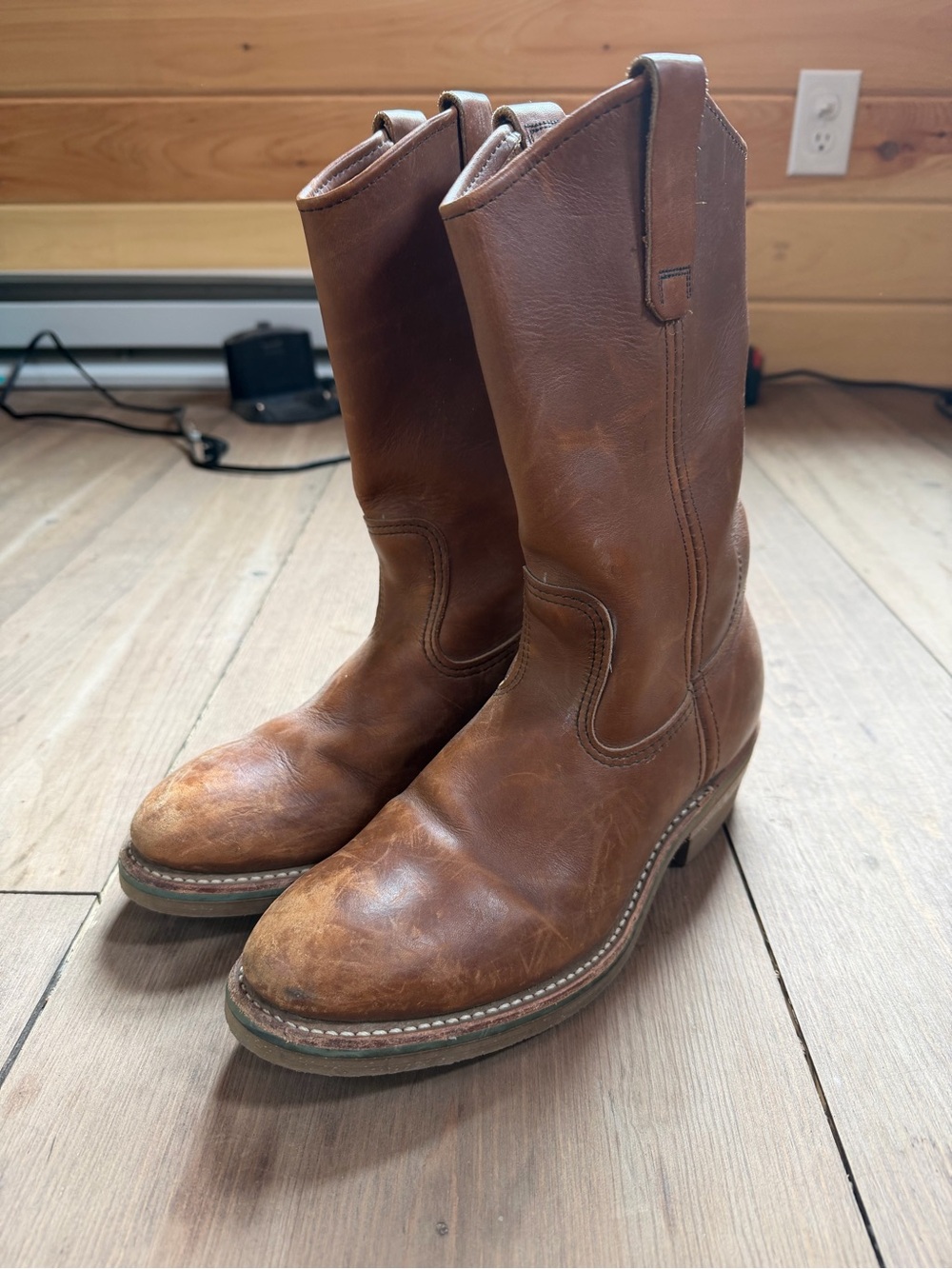 Vintage Red Wing boots steel toe